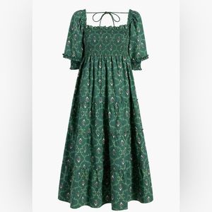Hill House Nap Dress Athena size medium green trellis